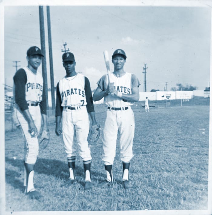 Countrymen Cruz, Edmead and Diloné (left to right) starred for Salem of the Carolina League in 1974.